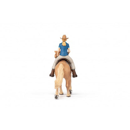 Caballo western con su amazona - Papo