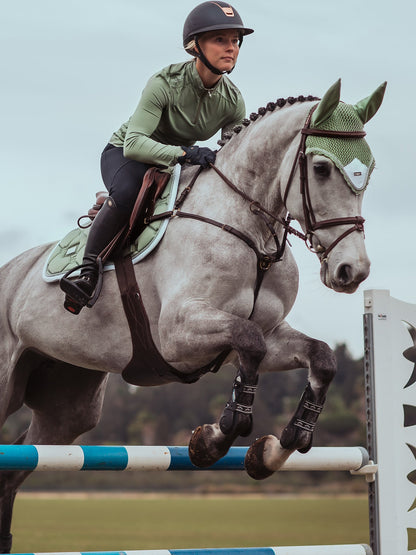 Jump Saddle Pad Original Equestrian Stockholm Jump Saddle Pad Pistachio White detalle 7