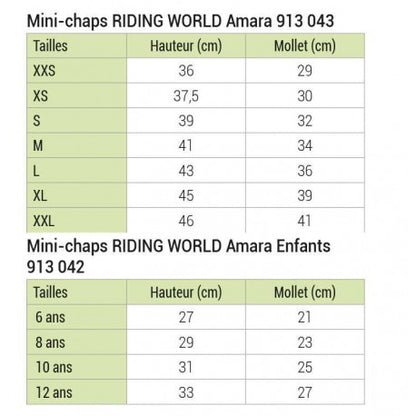 Polainas - Amara - Riding World para equitación - vista 4