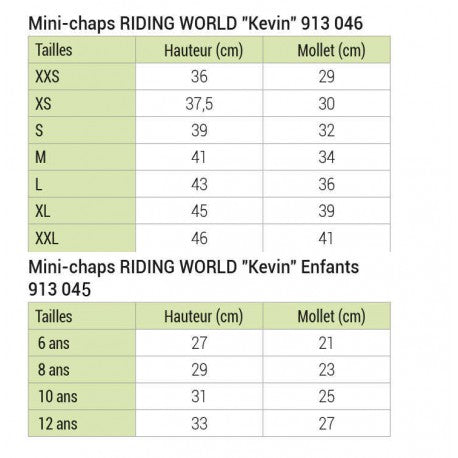 Polainas - Kevin - Riding World para equitación - vista 6