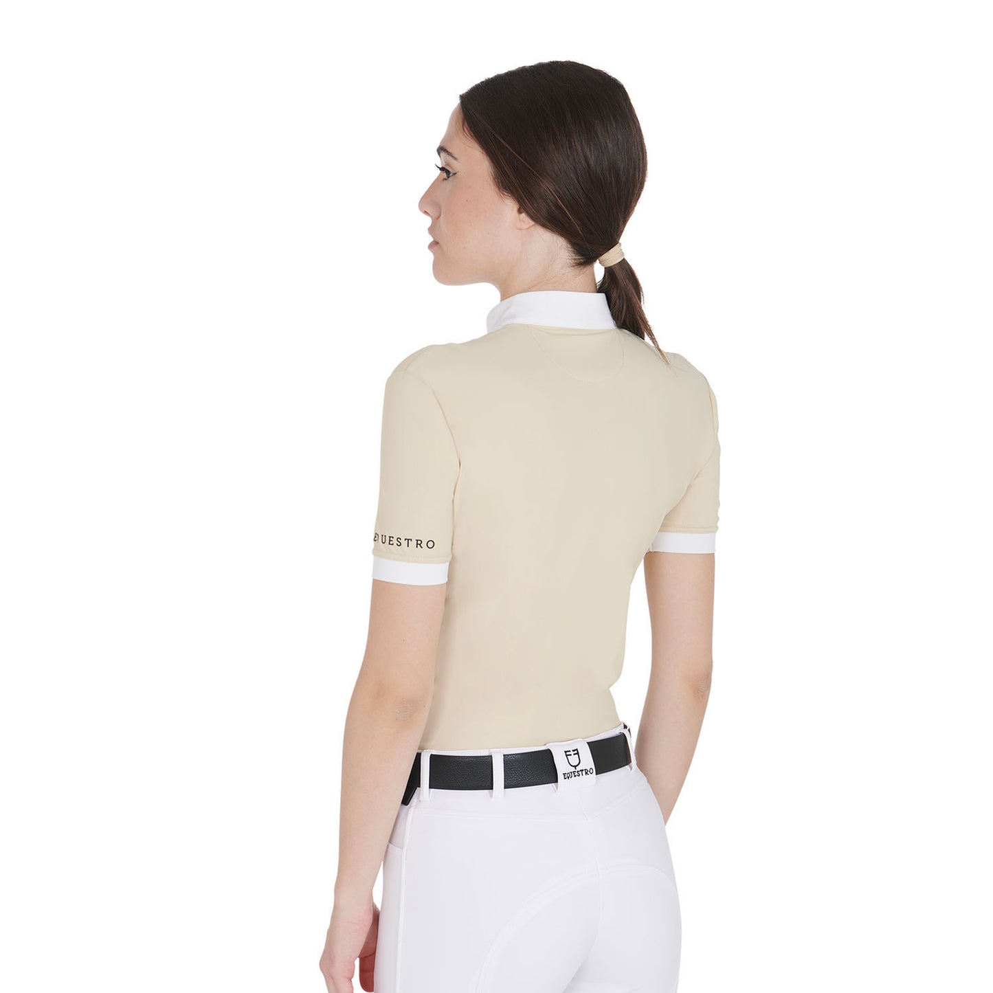 Polo De Mujer Slim Fit De Algodón Plisado Equestro