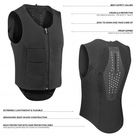 Protector de espalda "FlexFit" regular - Komperdell - Rojo para equitación - vista 5