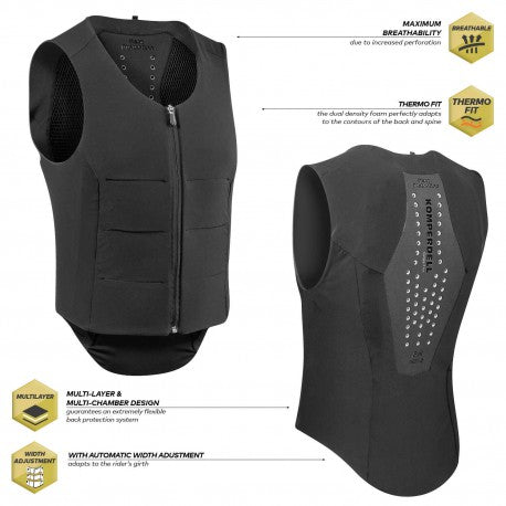 Protector de espalda "FlexFit" regular - Komperdell - Rojo para equitación - vista 6