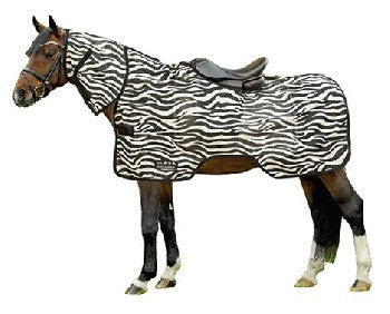 Manta para caballo HKM Ride on Fly Sheet Zebra detalle 2