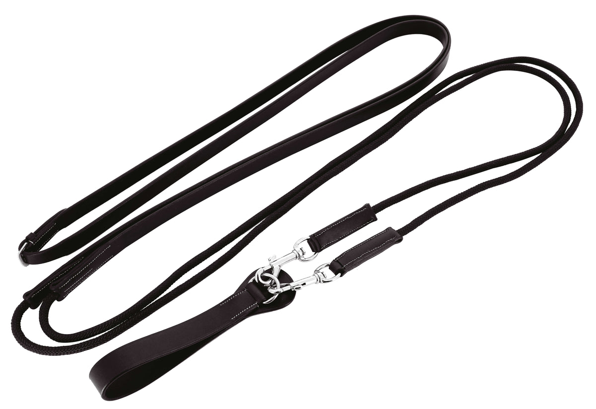 Riendas alemanas PRO - Cuero/cuerda - Norton