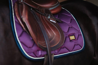 Jump Saddle Pad Original Equestrian Stockholm Jump Saddle Pad Purple Gold detalle 2