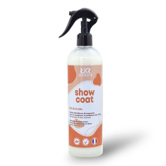 Spray desenredante y abrillantador - Show Coat - Rekor - Rojo