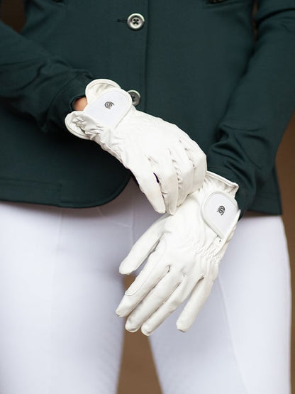 Riding Gloves Motion Equestrian Stockholm Riding Gloves Motion White detalle 2