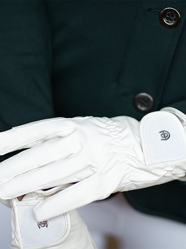 Riding Gloves Motion Equestrian Stockholm Riding Gloves Motion White detalle 3