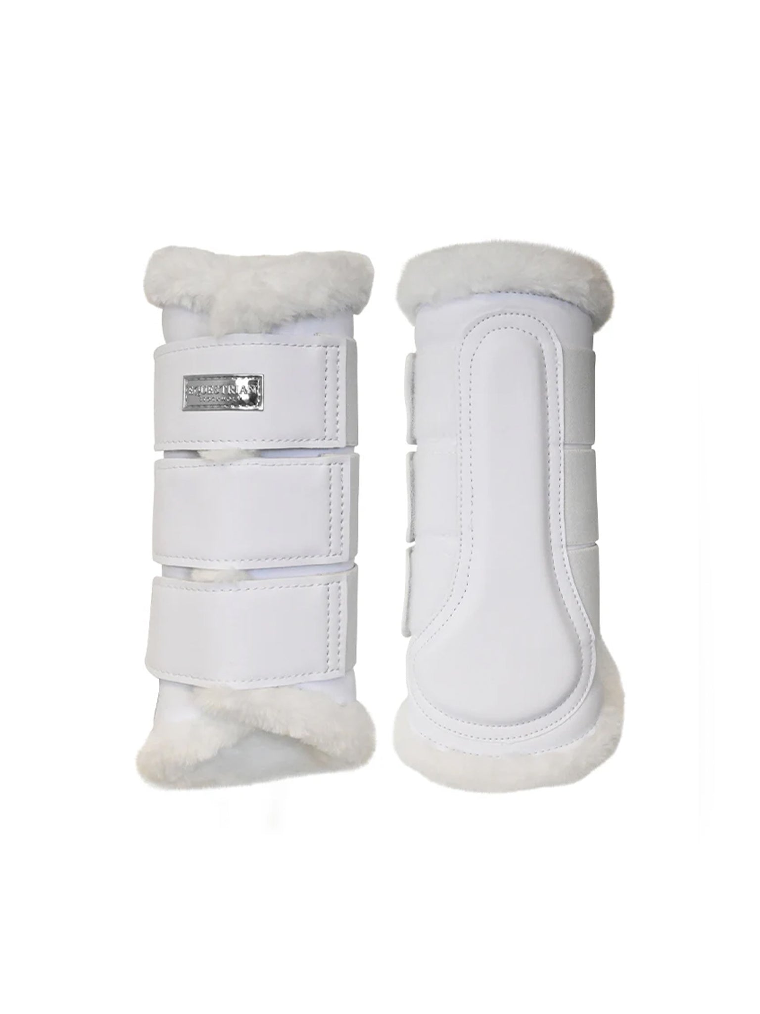 Calzado ecuestre Equestrian Stockholm Brushing Boots White Silver vista principal