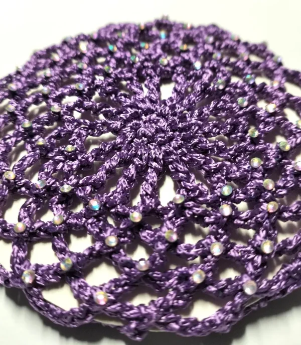 Redecilla Pelo Crystals Púrpura Multicolor